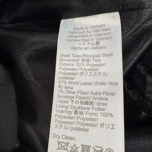 NWT J. Crew Factory Lady Day Coat in Black Size 2 - Picture 12 of 12